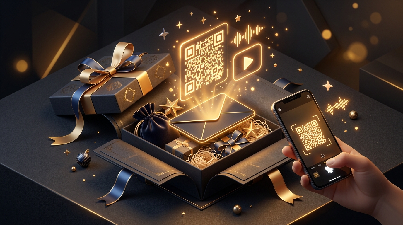 کارت تبریک دیجیتال QR و شخصی سازی تجربه آنباکسینگ خرید اینترنتی